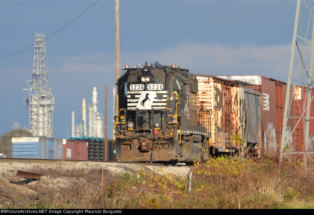 NS GP38-2 High nose Locomotive in the yard